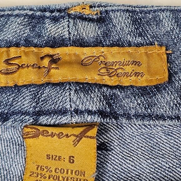 Seven7 Jeans Boot Cut womens 6  Premium Denim Medium Blue Wash - Picture 7 of 14